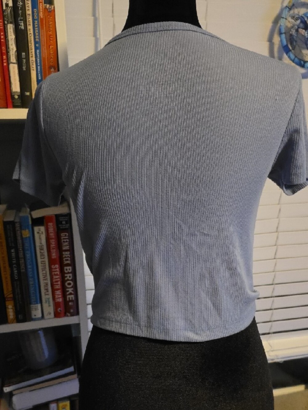 Blue 'Baby Girl' Ribbed Tee - Picture 4 of 5